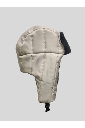 Kışlık içi polarlı Su geçirmez Uşanka şapka Yetişkin - Çocuk Unisex BEJ
