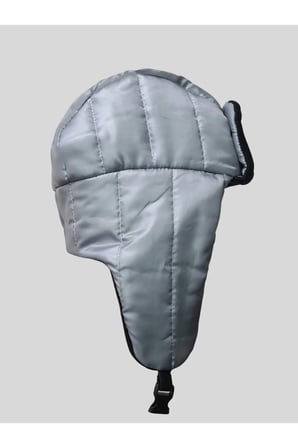 Kışlık içi polarlı Su geçirmez Uşanka şapka Yetişkin - Çocuk Unisex Gri