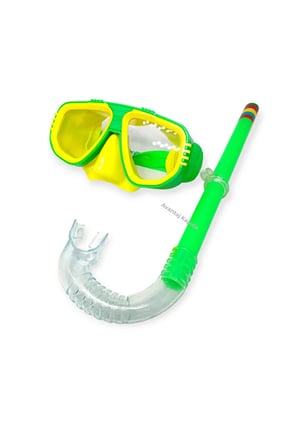 Çocuk Genç Maske Şnorkel Dalış Seti Orta Boy Yaş Ayarlanabilir Deniz Havuz
