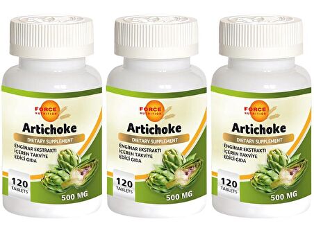 Enginar Ekstratı 500 Mg 3x120 Tablet Artichoke