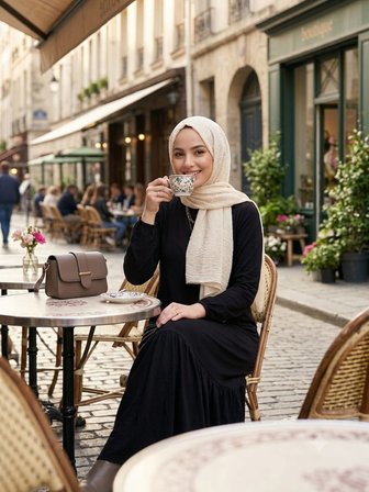 Kadın Düz Renk Dokuma Viskon Kumaş Uzun Elbise