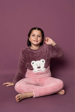 Çocuk Peluş Pijama Takımı
