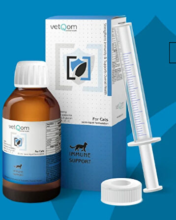 Vet Qom Kedi Immune Support – Badğışıklık Sistemi Desteği – 60 ml.