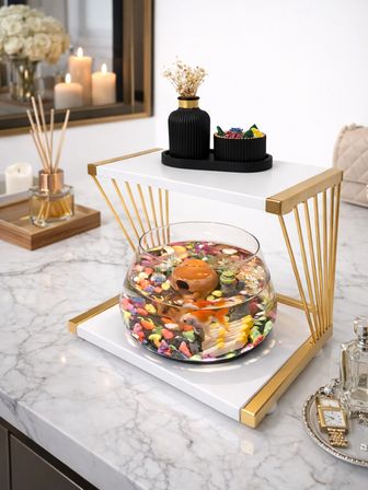 Işıklı Betta Akvaryum & Fanusu Modern Tasarım LED Aydınlatmalı Modern Temalı