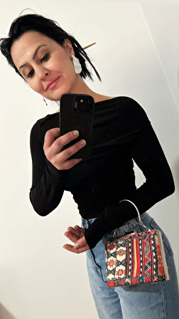 Portföy Çanta, Hasır Çanta, El Yapımı Clutch Çanta, Günlük Çanta, Piramit Tasarım Çanta