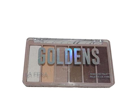 R La Fera Eyeshadow 6 Colors Palette Goldens