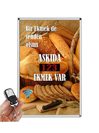 Askıda Ekmek Led Sayıcı (uzaktan Kumandalı)