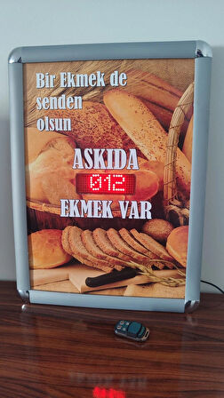 Askıda Ekmek Led Sayıcı (uzaktan Kumandalı)