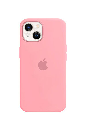 Ask Cover Apple iPhone 13 için MagSafe Özellikli Silikon Kılıf Lansman Logolu Kılıf - Kırmızı