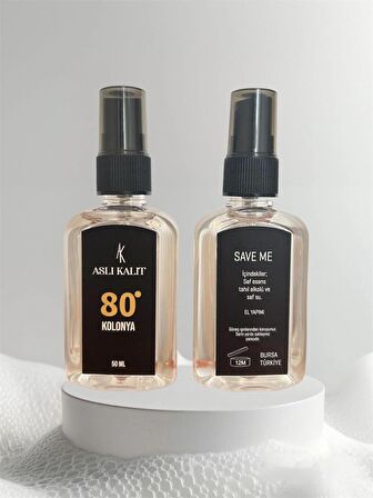 ASLI KALIT El Yapımı 80° Kolonya Save Me 50ml