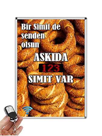 Askıda Simit Led Sayıcı (uzaktan Kumandalı)