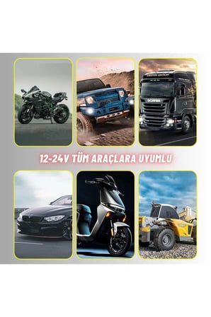 1 Adet Led Spot Işık Ve Sarı Beyaz Projektör Lens 3 Gözlü Dikdörtgen Baykuş Led Off Road Lamba Motosiklet