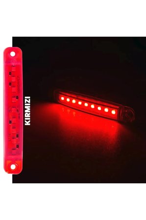 10 Adet 9 Led'li Parmak Led Kırmızı Kamyon Tır Ve 12/24 Volt Araçlar Aksesuar Dorse & Etek Lambası