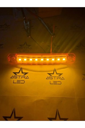 10 Adet 9 Led'li Parmak Led Turuncu Kamyon Tır Ve 12/24 Volt Araçlar Aksesuar Dorse & Etek Lambası