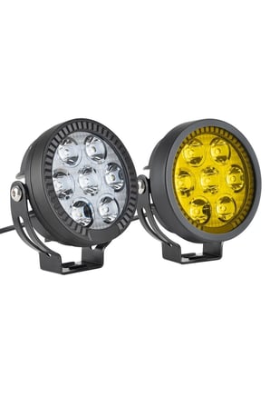 2 li set Motosiklet LED Sis Farı Metal Gövde D7 Led Enduro GS Serileri Uyumlu