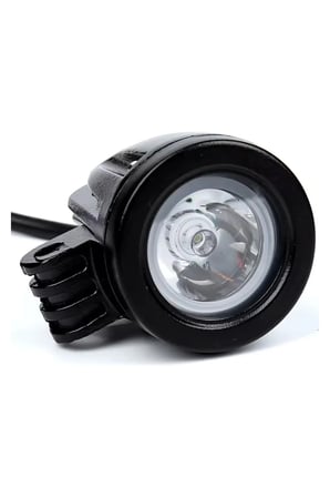 Su Geçirmez Motosiklet Sis Farı Beyaz Güçlü LED Far Odaklamalı Yuvarlak LED (1 Adet)