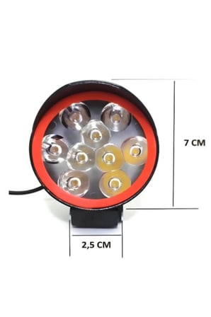 1 adet Açma Kapama Anahtarlı 2 Modlu Motosiklet LED Far Takımı – Flash Modu - Beyaz Işık (12V)