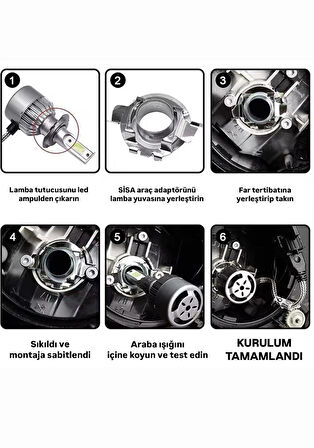 Astra J H7 Kısa Ve Uzun LED XENON Sabitleme Montaj Aparatı