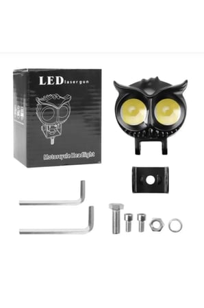 BAYKUŞ LED SİS FARI ÇAKARLI 4 FONKSİYON ÇİFT RENK SARI-BEYAZ MOTO-OFFROAD-SUV-İŞ MAKİNESİ AÇMA KAPAMA ANAHTARLI