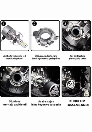 Astra J H7 Kısa Uzun LED XENON Sabitleme Montaj Aparatı