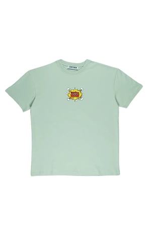 Lenithra Astronot Pop Art Sırt Baskılı Unisex Oversize T-shirt Gri / S