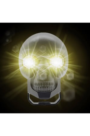 1 Adet Siyah Kuru Kafa Atv Utv Scooter Motosiklet LED Spot Far Sürüş Sis Gidon Lambası