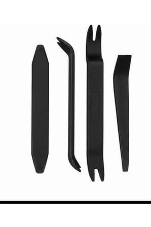 4 Parça Oto Trim Sökme Aparatı – Teyp, Kapı Döşemesi ve Plastik Aksam Sökme Seti Siyah Universal