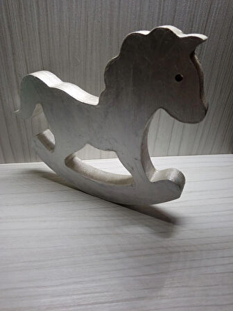 Doğum Günü Hediyesi Ev Hediyesi Ofis Dekor Hediyesi Ahşap  Oyuncak Sallanan At