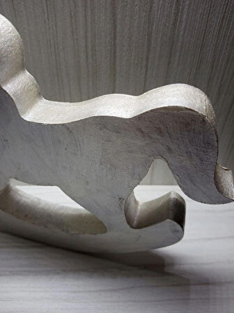 Doğum Günü Hediyesi Ev Hediyesi Ofis Dekor Hediyesi Ahşap  Oyuncak Sallanan At