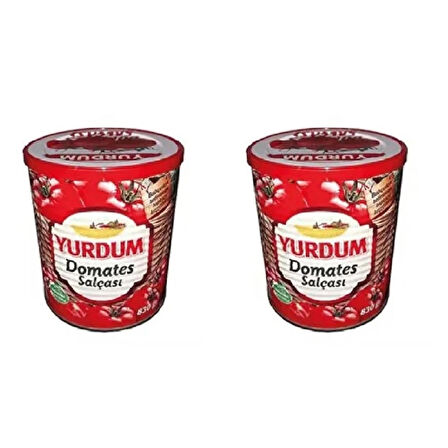 Yurdum 830 gr Domates Salçası 2 ADET