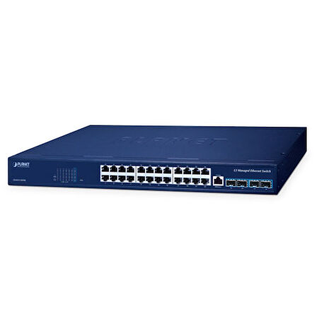 L3 24-Port 10/100/1000T + 4-Port 10G SFP+ Managed Ethernet Switch