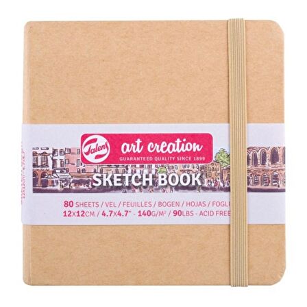 Talens Art Creation Sketch Books Eskiz Defteri 140gr. 12 X 12 Kraft