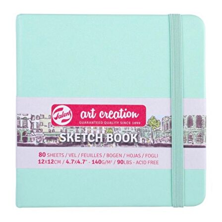 Talens Art Creation Sketch Books Eskiz Defteri 140gr. 12 X 12 Nane Yeşili