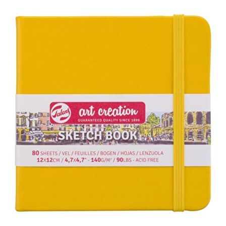 Talens Art Creation Sketch Books Eskiz Defteri 140gr. 12 X 12 Sarı