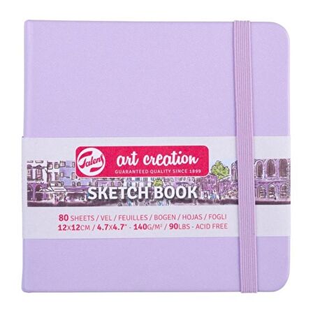 Talens Art Creation Sketch Books Eskiz Defteri 140gr. 12 X 12 Eflatun