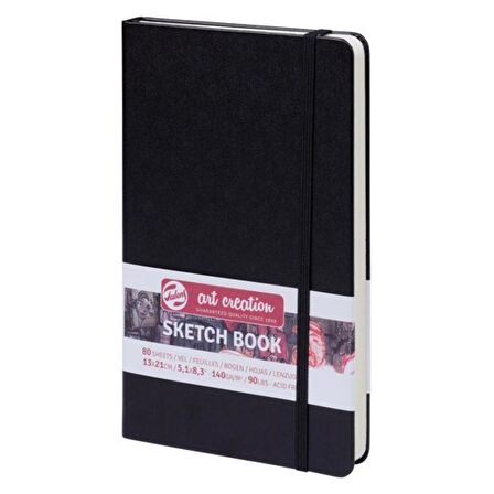 Talens Art Creation Sketch Books Eskiz Defteri 140gr. 13 X 21 Siyah