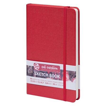 Talens Art Creation Sketch Books Eskiz Defteri 140gr. 13 X 21 Kırmızı