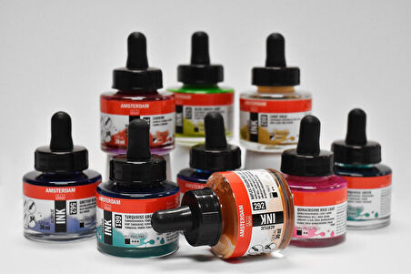 Amsterdam AMSTERDAM AKRİLİK MÜREKKEP : Acrylic Ink : 30ml : Ultramarine Violet 507