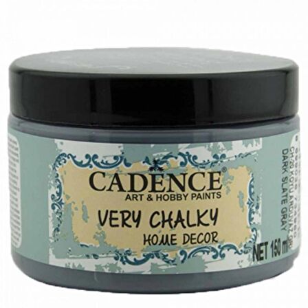 Cadence Yayınları Very Chalky Home Decor 150ml Koyu Arduvaz Gri CH20