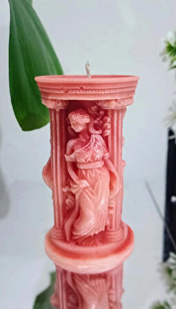 Athena Gül Kokulu Soya Mum - Doğum Günü - Sevgililer Günü - Dekorasyon - Hediyelik - Aromaterapi