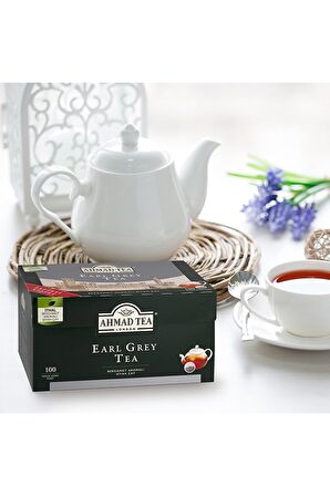 Ahmad Tea Earl Grey Kokulu Bergomat Aromalı Demlik Poşet Çay 100'lü