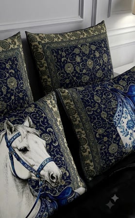 Özel Tasarım Marka 240*260 Cm Çift Kişilik Nevresim Takımı Organik Pamuk Saten Luxury Ranforce Premium Kumaş King Deluxe Boy Uhd Canlı Baskı At lar siyah kahverengi kırmızı beyaz at