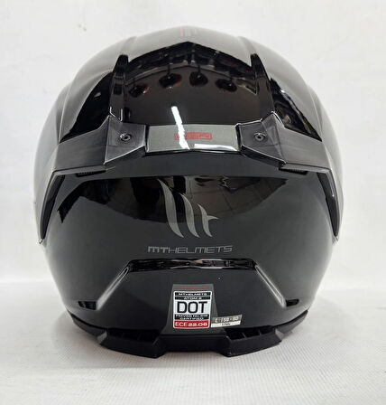 MT Atom 2 Sv A1 Parlak Siyah Çene Açılır İç Güneş Vizörlü L