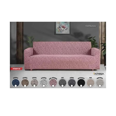 Altınkoza Still Jakarlı Streç Maxi Takım Koltuk Örtüsü / Modern / Lüx / 1.Kalite (3+3+1+1)