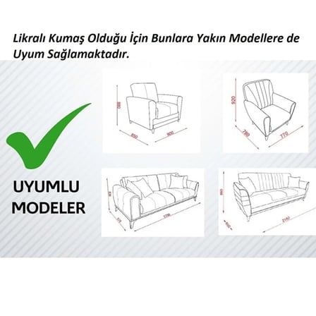 Altınkoza Still Jakarlı Streç Maxi Takım Koltuk Örtüsü / Modern / Lüx / 1.Kalite (3+3+1+1)