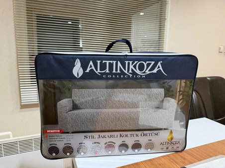 Altınkoza Still Jakarlı Streç Maxi Takım Koltuk Örtüsü / Modern / Lüx / 1.Kalite (3+3+1+1)