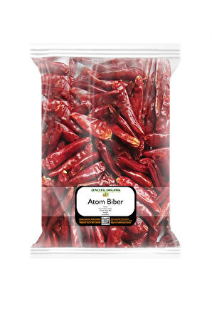 Atom Biber 100 gr Çok Acı Biber Kurusu Cin Biberi Kurusu Kurutulmuş Cin Biber