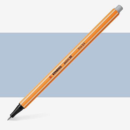 Stabilo Point 88 Fineliner Pen 0.4mm İnce Keçe Uçlu Kalem Açık Gri