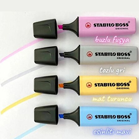 Stabilo  Boss Original Fosforlu Kalem 4'lü Set