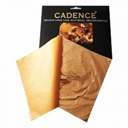 Cadence Yayınları 16x16cm Yaprak Varak 25'li Gümüş